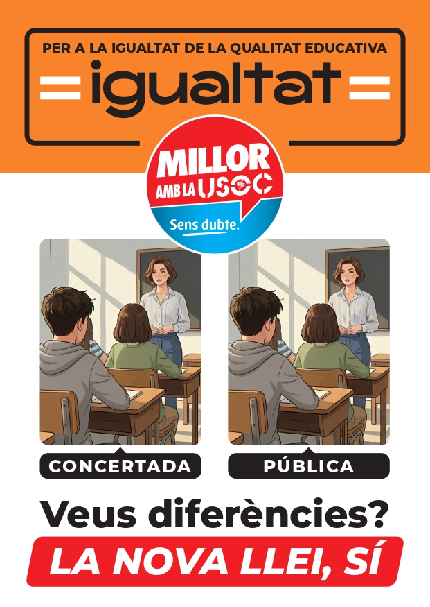 Cartell també concertada